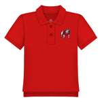 TODDLER UGA Standing Dog Polo - SOLID RED