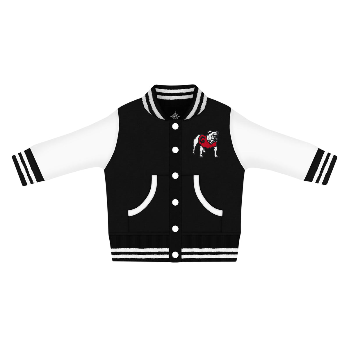 Football Team Georgia Bulldogs Red and Black Letterman Jacket