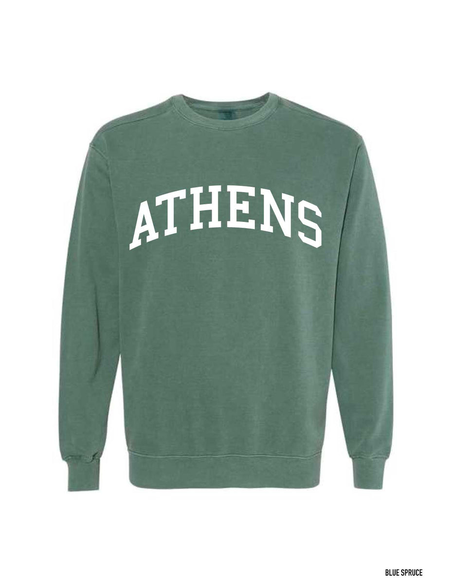 ATHENS, GA Comfort Colors Sweatshirt GREEN The Red Zone Athens, GA