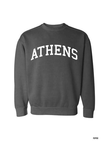 ATHENS, GA Comfort Colors Sweatshirt - PEPPER