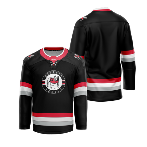 Official UGA Ice Dawgs Hockey Jersey ~ Black