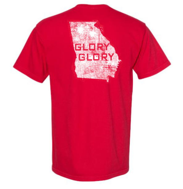 GLORY GLORY Comfort Colors Pocket Tee – The Red Zone- Athens, GA