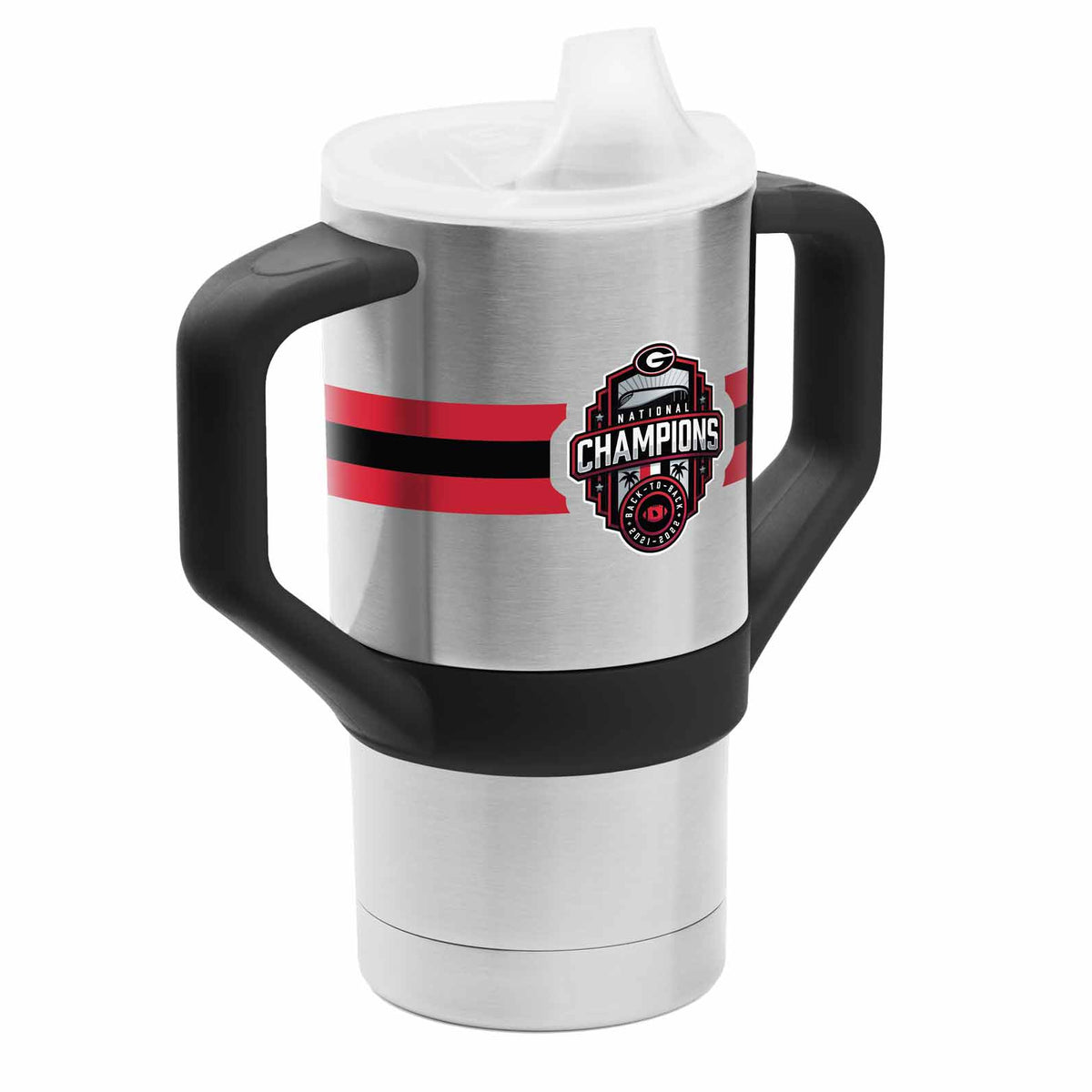 UGA Bottle Koozie - Back 2 Back National Champions - Home/Away