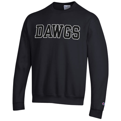 Champion UGA DAWGS Sweatshirt - BLACK ON BLACK