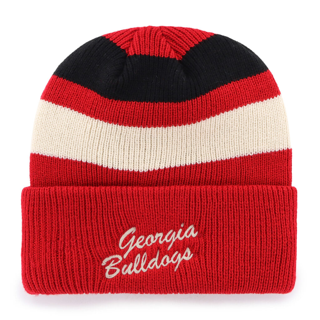 GEORGIA 47 Brand Red Clubhouse Jennings Cuff Knit Beanie – The Red