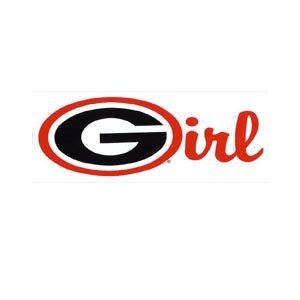 UGA Georgia Girl Oval G Decal