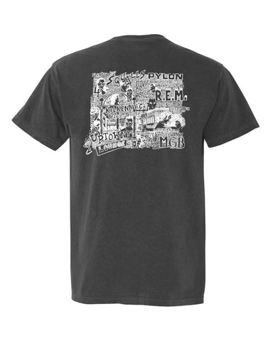 Athens, Georgia 1988 Bands Comfort T-Shirt - Pepper