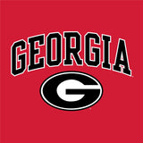 Champion UGA GEORGIA Oval G Crew Sweatshirt- RED