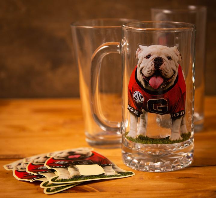 UGA Uga X Mascot Sticker - Clear Vinyl – The Red Zone- Athens, GA