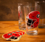 UGA Georgia Bulldogs Football Helmet Sticker - Clear Vinyl