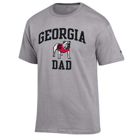 CHAMPION UGA GEORGIA DAD T-Shirt - Gray
