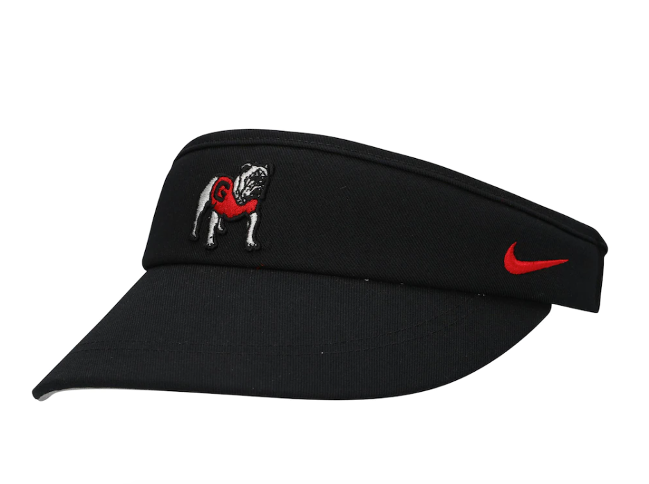 Nike UGA Kirby Smart Visor Black The Red Zone Athens GA