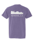 Athens, Georgia Comfort Skyline T-Shirt - Purple