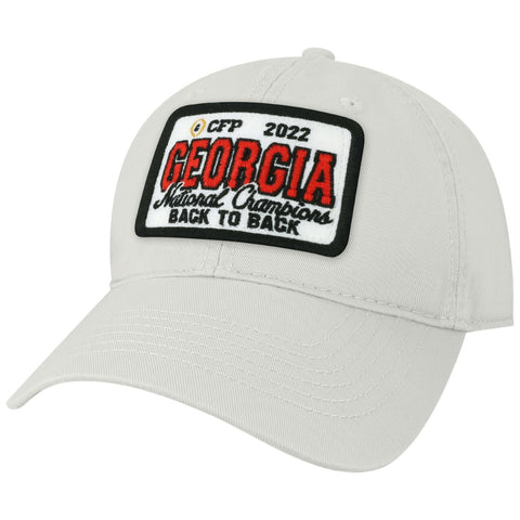 UGA National Champions Legacy Patch Cap - White