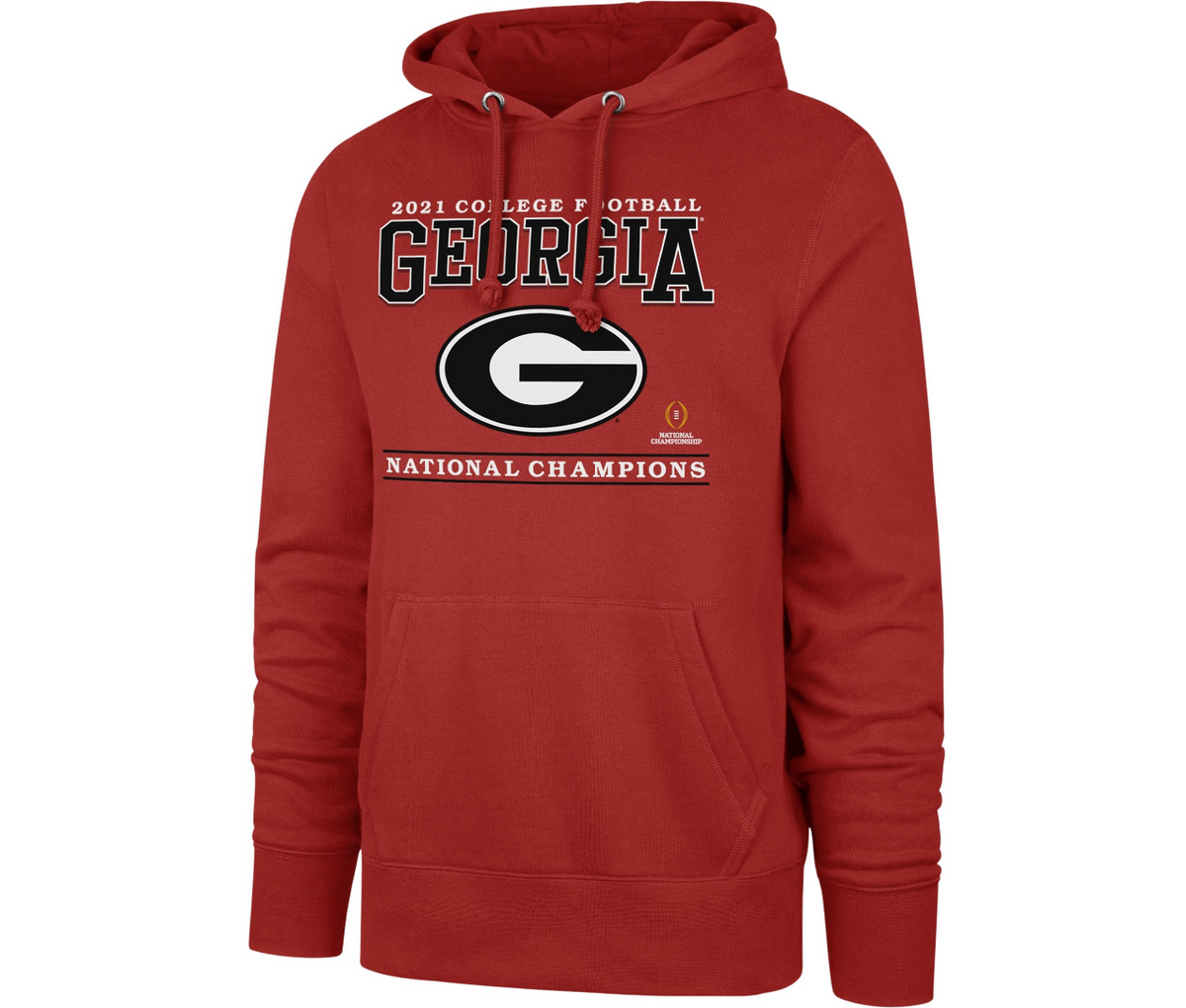 Men's '47 Red Georgia Bulldogs Coed Interstate Pullover Sweatshirt