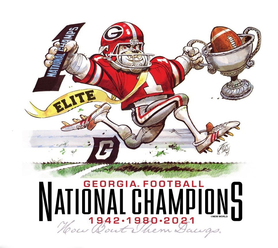 Georgia National Championship Football UGA T Shirt