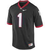 Nike UGA #1 Football Jersey - Black