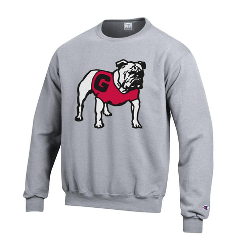 Champion UGA Standing Bulldog Logo Sweatshirt - GRAY