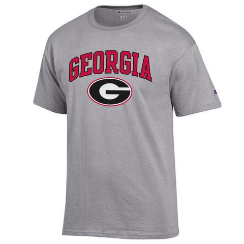 CHAMPION UGA GEORGIA OVER OVAL G T-Shirt - Gray