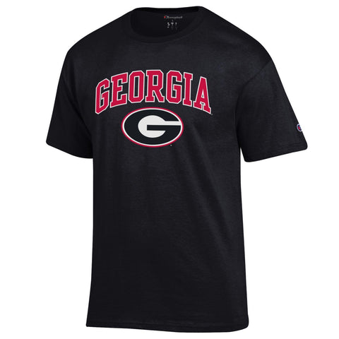 CHAMPION UGA GEORGIA OVER OVAL G T-Shirt - Black