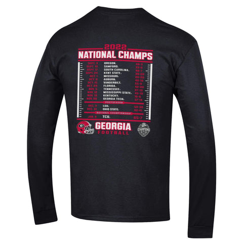 Champion UGA 2022 Undefeated Schedule Long Sleeve (ONLY SMALL)
