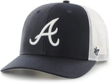 47 Brand Atlanta Braves Logo Trucker Snapback Cap
