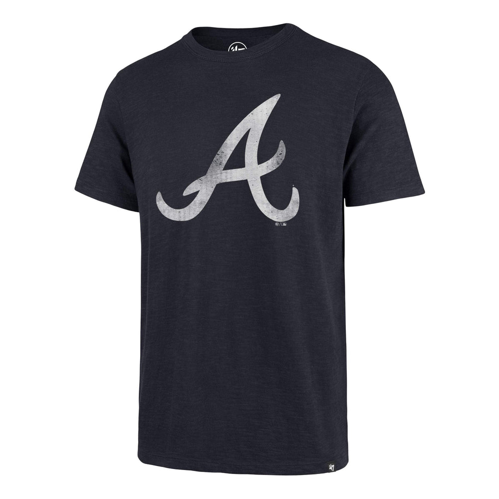 atlanta braves gear '47 Men's Atlanta Braves Scrum T-Shirt - Navy