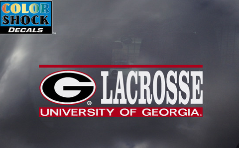 UGA Georgia Bulldogs Lacrosse Decal