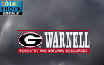UGA Georgia Bulldogs Warnell School of Forestry and Natural Resources Decal