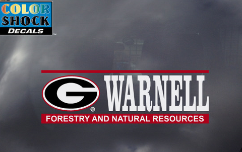 UGA Georgia Bulldogs Warnell School of Forestry and Natural Resources Decal