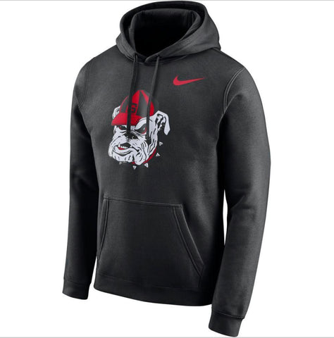 Nike UGA Georgia Retro Bulldog Hoodie - Black