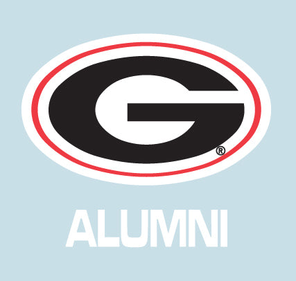 UGA Georgia Bulldogs Oval G & ALUMNI Decal