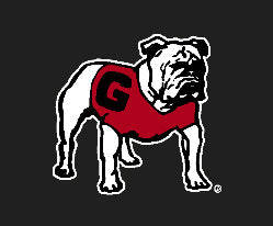 UGA Georgia Bulldogs Standing Dog Decal Sticker