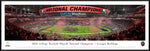 1/9/23 UGA Panoramic Framed Poster Print Natty Dawgs 65, TCU 7 Confetti