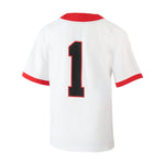 YOUTH Nike UGA #1 Football Jersey - White