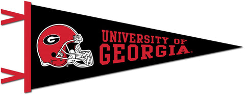 Georgia Bulldogs Football Helmet Wool Felt Pennant