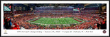 1/10/22 UGA Panoramic Framed Poster Print Natty Dawgs 33, Bama 18 Pick Six!