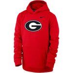 YOUTH Nike Georgia Oval G Hoodie - Red