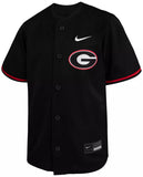 YOUTH Nike UGA Georgia Bulldogs Baseball Jersey - Black MEDIUM ONLY