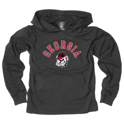 Georgia Bulldogs TODDLER Lightweight T-shirt Hoodie - BLACK