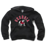 UGA Wes&Willy Youth Hoodie Georgia over Standing Dog