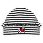 UGA Infant beanie hat - Black and White Striped