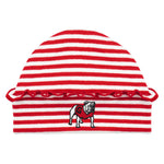 UGA Infant beanie hat - Red and White Striped