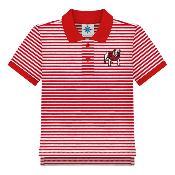 TODDLER UGA Striped Standing Dog Polo - Red – The Red Zone- Athens, GA