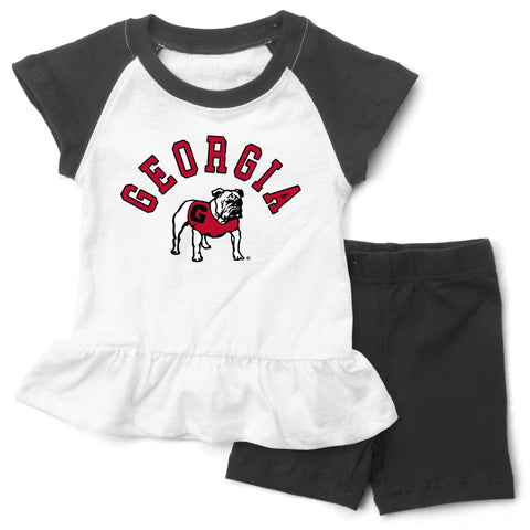 UGA TODDLER girls Georgia Bulldogs Shirt and Shorts Set