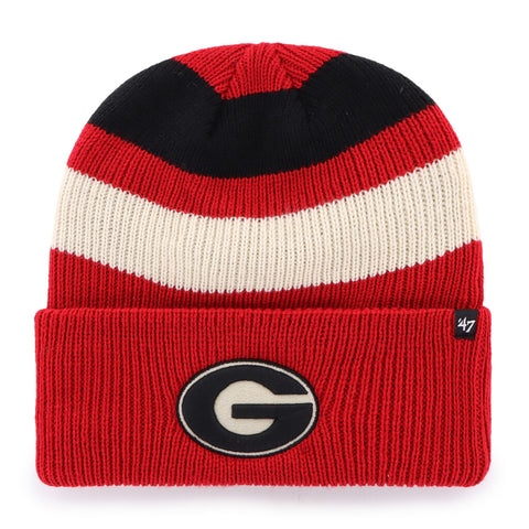 GEORGIA 47 Brand Red Clubhouse Jennings Cuff Knit Beanie