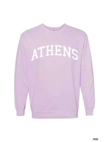 ATHENS, GA Comfort Colors Sweatshirt - ORCHID