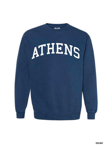 ATHENS, GA Comfort Colors Sweatshirt - NAVY