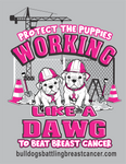 Bulldogs Battling Breast Cancer T-Shirt 2024