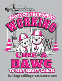 Bulldogs Battling Breast Cancer T-Shirt 2024